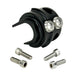 LC Fabrications Gen 2 Clamshell Panels With Integrated Microswitches for 1982-2013 Harley-Davidson, shown with hex screws—perfect for custom switch housings or blanking plates.