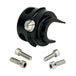 LC Fabrications Gen 2 Clamshell Panels With Integrated Microswitches for 1982-2013 Harley-Davidson, shown with hex screws—perfect for custom switch housings or blanking plates.
