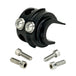 LC Fabrications Gen 2 Clamshell Panels With Integrated Microswitches for 1982-2013 Harley-Davidson, shown with hex screws—perfect for custom switch housings or blanking plates.