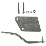 TC Bros. Rear Brake Kit for 2004-2013 Harley-Davidson Sportster with hardtail includes a metal bracket, two bolts, two nuts, and a bent metal rod—perfect for mounting your master cylinder or rear brake kit installation.