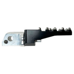 Three TC Bros. Pro Series MX Lite Foot Pegs for Harley Davidson models, featuring metallic spiked surfaces, are arranged side by side in silver, black, and gold.