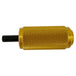 A TC Bros. Nomad Shift Peg for Harley Models - Knurled - Gold (sold each) with a screw on it, designed for traction and stability.