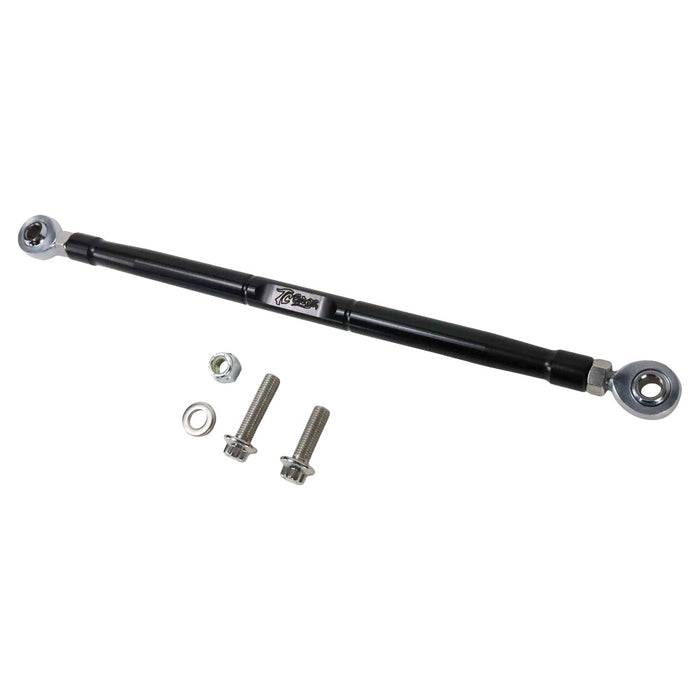 The TC Bros. Forward Controls Shifter Linkage for Touring & Softail Models features three billet aluminum adjustable tie rods available in gold, black, and silver, complete with two bolts and nuts. They&