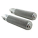 Two TC Bros. Nomad Passenger Foot Pegs fits 2018-up Harley Softail M8 & Pan America, crafted from aircraft grade aluminum with textured grips, are placed side by side on a white background.