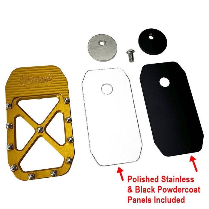harley brake pedal pad TC Bros. Pro Series MX Brake Pedal Pad for 1984-Up Harley-Davidson Tou