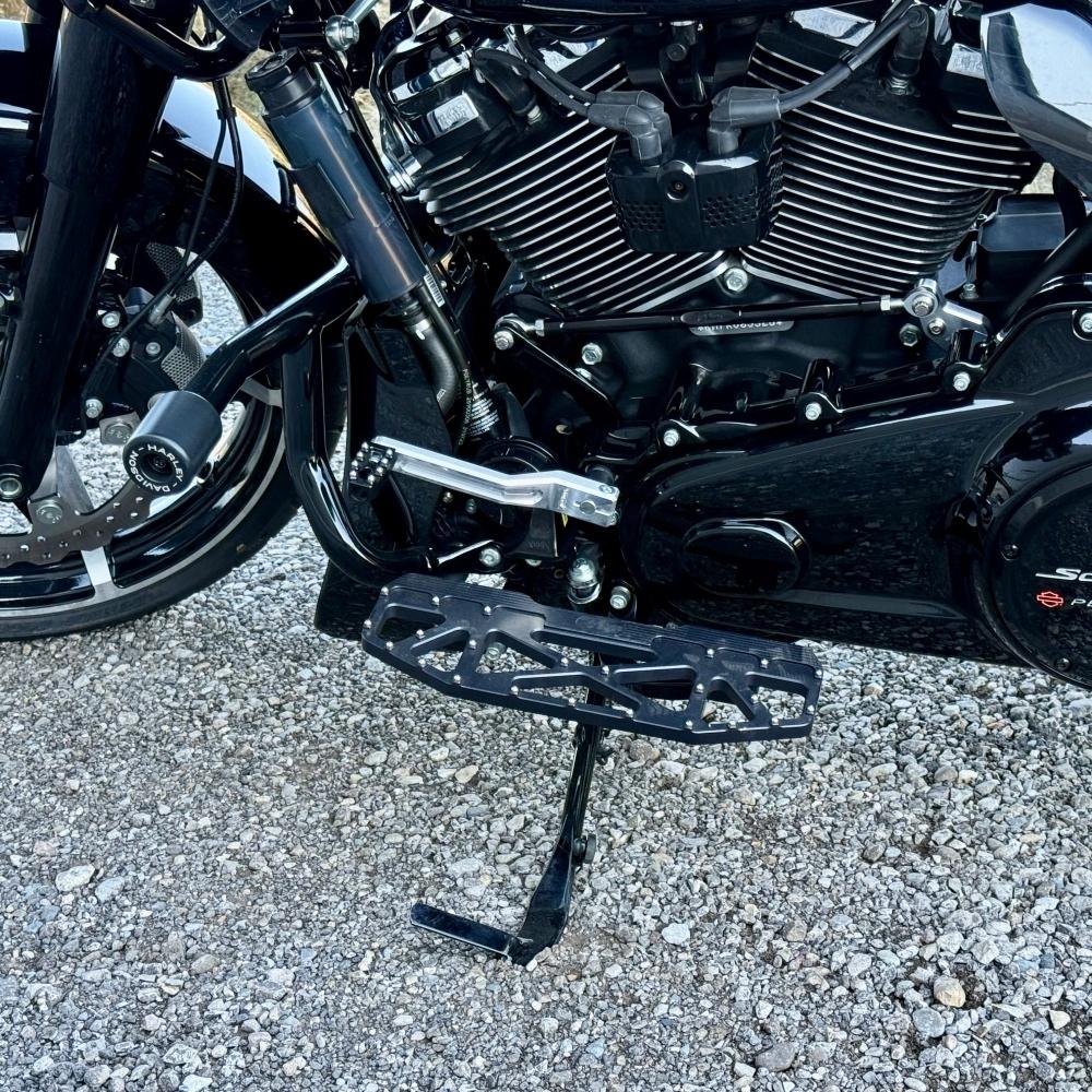 Two silver-finished metal bicycle crank arms, each with a slot and hole for attachment—crafted with the same precision as the TC Bros. Pro Series Shift Lever for 1982-Up Harley-Davidson Big Twin.