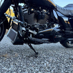 Two silver-finished metal bicycle crank arms, each with a slot and hole for attachment—crafted with the same precision as the TC Bros. Pro Series Shift Lever for 1982-Up Harley-Davidson Big Twin.