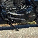 Two silver-finished metal bicycle crank arms, each with a slot and hole for attachment—crafted with the same precision as the TC Bros. Pro Series Shift Lever for 1982-Up Harley-Davidson Big Twin.