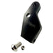 Two metal brackets, one silver and one black, each with a matching screw and bolt, displayed on a white background. Text reads "TC Bros. Pro Series Easy Shift Lever Extension for Harley-Davidson Big Twin—Milwaukee-Eight.