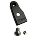 The TC Bros. Pro Series Easy Shift Lever Extension for Harley-Davidson Big Twin—Twin Cam includes silver and black metal brackets with threaded holes, engraved logos, and screws. Fits Touring, Dyna, and Softail models.