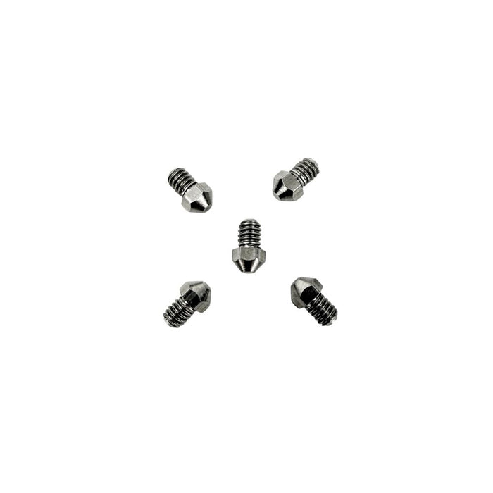 Five TC Bros. Replacement Stainless Steel Cleats for Footpegs and Footboards are arranged in a circular pattern on a white background.