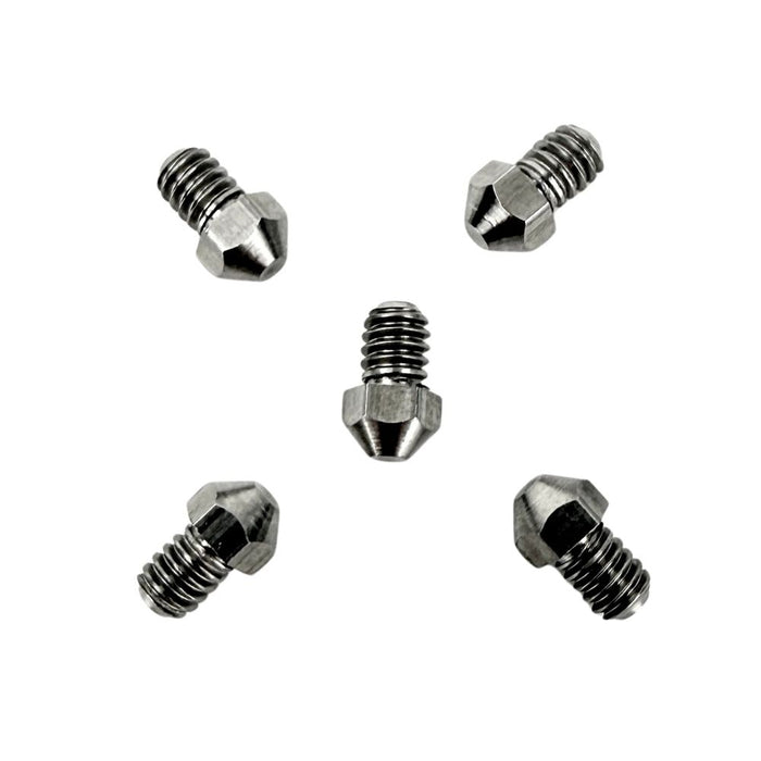 Five TC Bros. Replacement Stainless Steel Cleats for Footpegs and Footboards are arranged in a circular pattern on a white background.