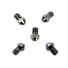 Five TC Bros. Replacement Stainless Steel Cleats for Footpegs and Footboards are arranged in a circular pattern on a white background.