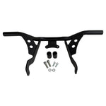 The TC Bros. Front Crash Bar mounting kit for 2014-2023 Harley-Davidson Touring includes bolts and spacers, shown above a motorcycle image—ideal for front engine guard or crash bar installation.