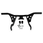 The TC Bros. Front Crash Bar mounting kit for 2014-2023 Harley-Davidson Touring includes bolts and spacers, shown above a motorcycle image—ideal for front engine guard or crash bar installation.