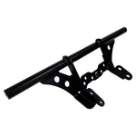 The TC Bros. Front Crash Bar for 2004-2022 Harley-Davidson Sportster features black metal arms and a horizontal bar with multiple mounting holes, offering added crash protection. Shown on a white background. Brand: TC Bros.
