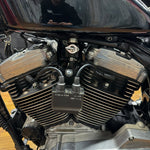 A TC Bros. Sportster Coil Relocation Kit fits 1995-2003 with nuts and bolts, perfect for a Harley Davidson Sportster.
