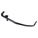 A Black +1" Kickstand by Moto Iron®, designed for a 1999-2005 Dyna 12", is displayed against a white backdrop, highlighting its sleek design similar to high-strength steel exhaust pipes.