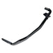 A Black +1" Kickstand by Moto Iron®, designed for a 1999-2005 Dyna 12", is displayed against a white backdrop, highlighting its sleek design similar to high-strength steel exhaust pipes.