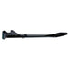 Moto Iron® Black +1" Kickstand for Harley-Davidson Sportster 1989-2003. Features a flat foot, mounting bracket, and extended length—ideal sidestand upgrade. Product shown isolated on white background.