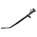 Moto Iron® Black +1" Kickstand for Harley-Davidson Sportster 1989-2003. Features a flat foot, mounting bracket, and extended length—ideal sidestand upgrade. Product shown isolated on white background.