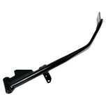 A Moto Iron® black +1" Kickstand 2004-2021 Sportster 9" (Except 21 Sportster S/RH 1250S) for a Harley-Davidson Sportster motorcycle on a white background.