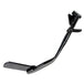 A Moto Iron® black +1" Kickstand 2004-2021 Sportster 9" (Except 21 Sportster S/RH 1250S) for a Harley-Davidson Sportster motorcycle on a white background.