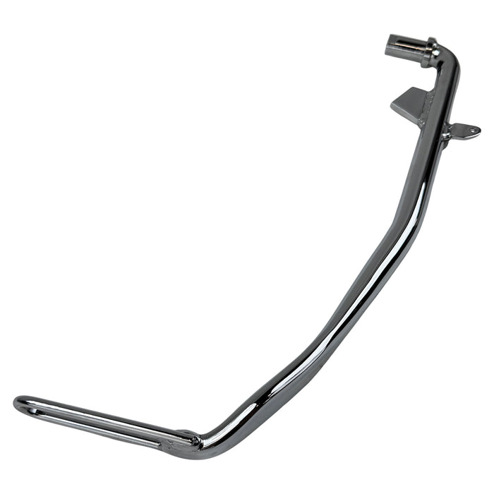 A Moto Iron® Chrome +1" Kickstand 2006-2017 Dyna 12", perfect for Dyna motorcycles, with a secure fitment.
