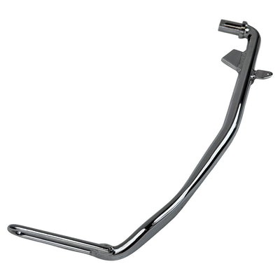 A Moto Iron® Chrome +1" Kickstand 2006-2017 Dyna 12", perfect for Dyna motorcycles, with a secure fitment.