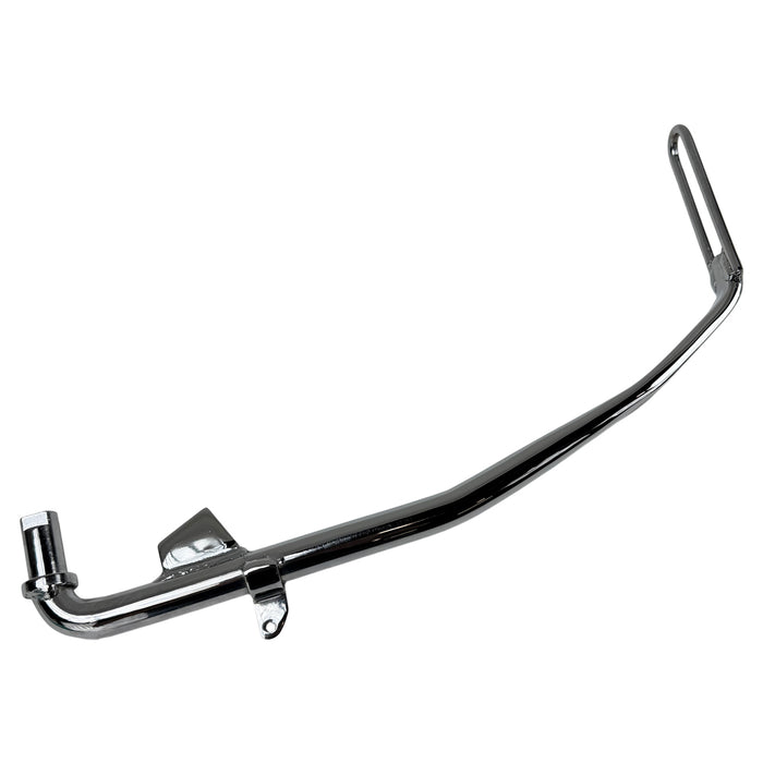 A Moto Iron® Chrome +1" Kickstand 2006-2017 Dyna 12", perfect for Dyna motorcycles, with a secure fitment.