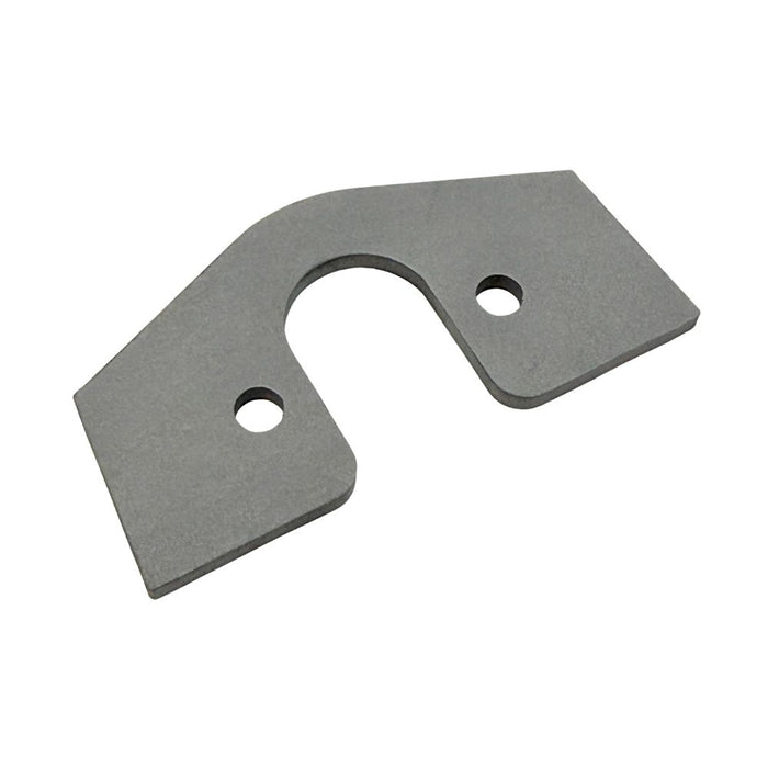 Close-up of TC Bros. Weld-On Sissy Bar Tail Light Mount Bracket for Model A Tail Light, featuring a round metal base with attached wires, screws, and brass connectors—perfect for custom motorcycle taillight installations.