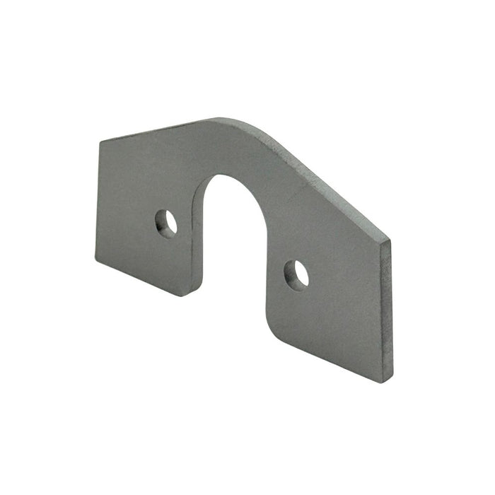 Close-up of TC Bros. Weld-On Sissy Bar Tail Light Mount Bracket for Model A Tail Light, featuring a round metal base with attached wires, screws, and brass connectors—perfect for custom motorcycle taillight installations.