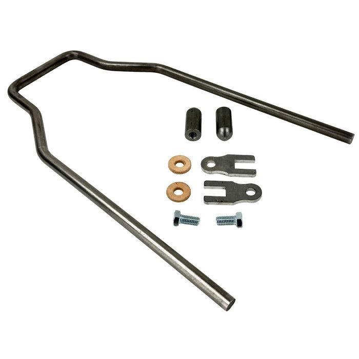 A pair of TC Bros. metal rods and a set of TC Bros. screws, ideal for constructing a DIY Sissy Bar Kit for your bike.