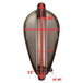 The Moto Iron® 1.3 Gallon Mini Frisco-Style Fuel Tank features a metallic teardrop shape, visible top opening, and mounting tabs—ideal as a classic chopper fuel tank or Harley-Davidson upgrade.