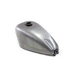 A silver Wyatt Gatling Ironhead Sportster Replica Gas Tank 1958-78 - 2.4gal - OEM