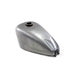A silver Wyatt Gatling Ironhead Sportster Replica Gas Tank 1958-78 - 2.4gal - OEM