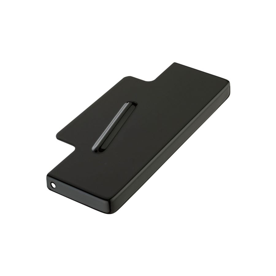 A black Drag Specialties card holder on a white background.