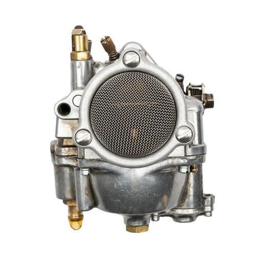 A Prism Supply Bristol Breather - S&S Super E Tumbled metal mesh filter on a white background.