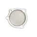 A Prism Supply Bristol Breather - CV Tumbled metal filter cover on a white background.
