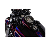 Two unpainted Drag Specialties Fat Bob Fuel Tanks (3-1/2 Gallon) for Harley-Davidson Big Twin 1936-1984, plus mounting hardware (bolts, washers, brackets), are displayed on a white background.