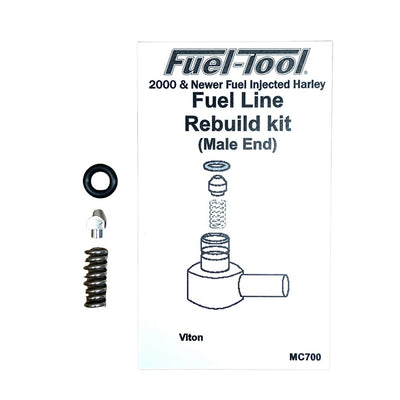 A Fuel Tool Dyna FXD Fuel Line Rebuild Kit on a white background.