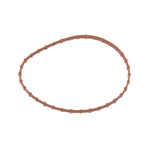 A brown rubber Drag Specialties seal for Fuel Pump Door 08-23 Touring Models on a white background.