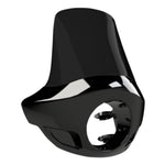 Black Burly Touring Tall Sport Fairing for 35 Through 49mm Forks featuring a tall windscreen and a circular headlight cutout.