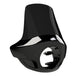 Black Burly Touring Tall Sport Fairing for 35 Through 49mm Forks featuring a tall windscreen and a circular headlight cutout.