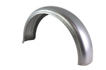 The Wyatt Gatling 6" Rear Fender With Flare Tip by Wyatt Gatling features a smooth, curved design and a shiny, unfinished surface—ideal for customizing your ride.