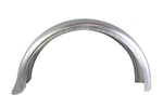 The Wyatt Gatling 6" Rear Fender With Flare Tip by Wyatt Gatling features a smooth, curved design and a shiny, unfinished surface—ideal for customizing your ride.