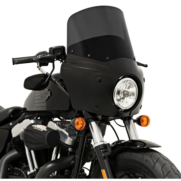 A Memphis Shades Road Warrior Fairing Kit is shown installed on a 2016-2022 Harley-Davidson Sportster 48, displayed on a white background with “SPORTSTER 48” in bold text above and to the right.