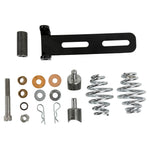 The TC Bros. Solo Seat Mounting Kit includes assorted metal hardware—springs, bolts, washers, brackets, and clips—perfect for installing a solo seat. All components are neatly organized on a white background.
