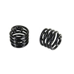 Two Wyatt Gatling 2" Solo Seat Springs - Pair - Black on a white background.