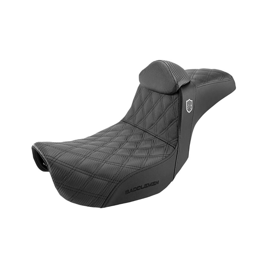 SDC Pro Series Performance Gripper Seat with Backrest for 2006-2017 FLD/FXD/FXDWG